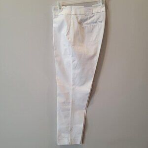 NWT! TALBOTS Chatham Ankle Pants White Size 8 Curvy Retail $129